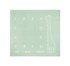 Podloga za presvlačenje od muslina, 120x120 cm, zelena