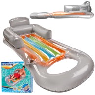 BESTWAY Ležaljka na napuhavanje, madrac, siva