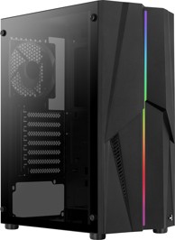 AEROCOOL Kućište MECHA, mid tower, ATX, prozor, crno