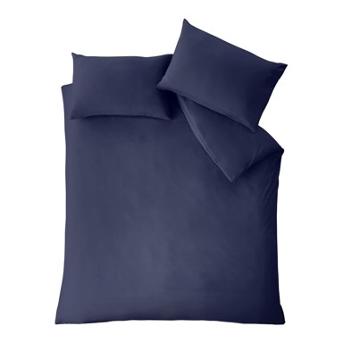 CATHERINE LANSFIELD Posteljina So Soft Easy Iron 135x200 cm Tamno plava