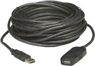 MANHATTAN USB kabel 150958, USB 2.0, USB-A, 20 m, crni