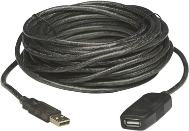 MANHATTAN USB kabel 150958, USB 2.0, USB-A, 20 m, crni