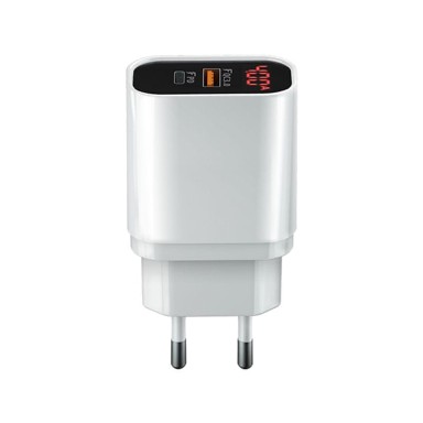 FOREVER Punjač za telefon PD+QC3.0 20W, crno-bijela