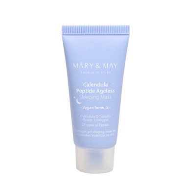MARY&MAY Noćna maska protiv starenja Calendula Peptide Ageless Sleeping Mask MINI 30 g