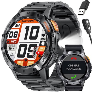 GRAVITY Muški pametni sat GT22-1, AMOLED, dodatna narukvica, SG030A