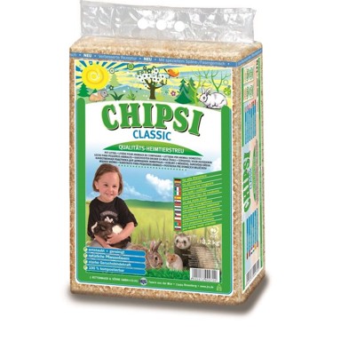 CHIPSI Stelja za glodavce i ptice Classic - drvene strugotine, 60 l / 3.2 kg