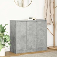Komoda siva boja betona 85x34x76 cm od konstruiranog drva