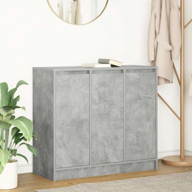 Komoda siva boja betona 85x34x76 cm od konstruiranog drva