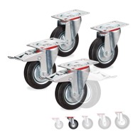 NORTHIX Transportni kotači 360°, 4 kom