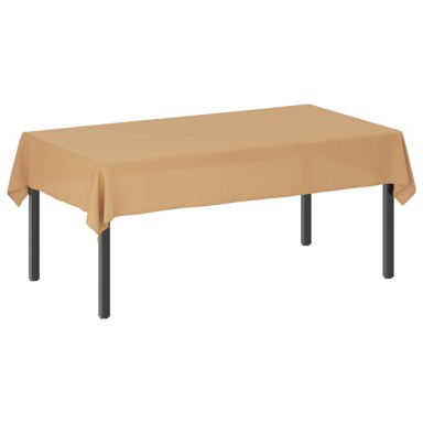 Tkanina za stol 5 kom pravokutna 140 x 200 cm od poliestera, bež