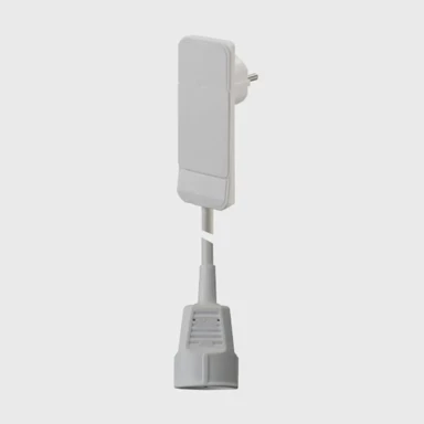 BACHMANN Produžni kabel s ravnim utikačem 3x220V 1,5 m bijeli 933.006