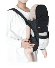 TAVALAX Ergonomska nosiljka za bebe, 0–36 mj., više položaja, crna