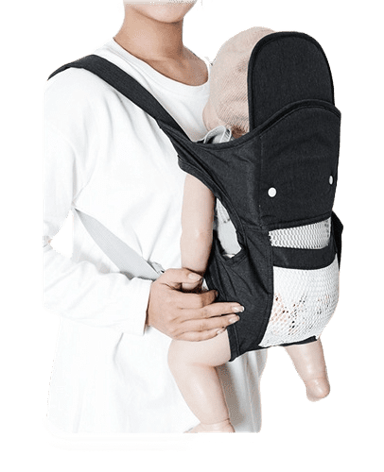 TAVALAX Ergonomska nosiljka za bebe, 0–36 mj., više položaja, crna