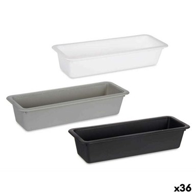 KINVARA Organizator pribora za jelo CN18819, 8.5 x 5 x 24 cm, 36 Jedinice, bijela