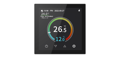 BOT WiFi sobni termostat Tuya RT1 16A, crni