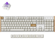 KEYCHRON Mehanička tipkovnica K10 HE K10H-Q1-UK, bežična, aluminij, RGB, bijela