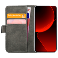 MOBILIZE PU kožna futrola tipa knjige za Xiaomi 13T/13T Pro, crna