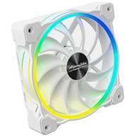 ALPENFÖHN Računalni ventilator 120mm Wing Boost 3 ARGB High Speed PWM, single, bijeli