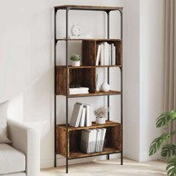 Regal za knjige s 5 razina 76 x 33 x 188,5 cm drvo, dimljeni hrast 