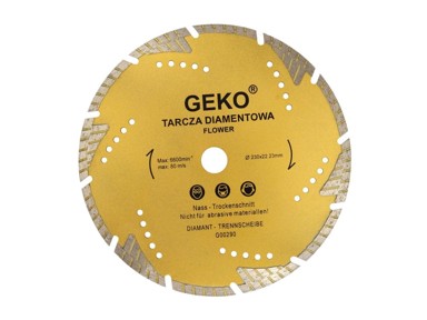 GEKO PROFI Dijamantni disk Cvijet, 230 mm
