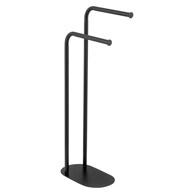 WENKO Crni željezan držač za ručnike Levante