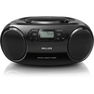 PHILIPS Prijenosni CD radio AZB500, CD, FM radio, crna boja
