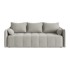 MAKAMII Svijetlo siva sklopiva/s prostorom za odlaganje sofa 225 cm Moku, 225x105x82 cm