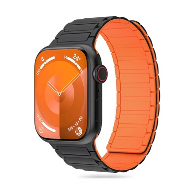 TECH-PROTECT Remen Iconband Magnetic za Apple Watch/Ultra 42/44/45/49mm, crno narančasti