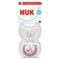 NUK Duda varalica silikon First Choice 0-6 m 2 kom sort