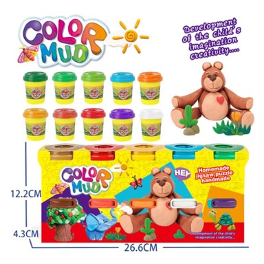 Plastelin, 10 komada