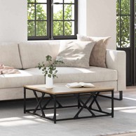 Stolić za kavu 70x70x30 cm konstruirano drvo, hrast artisan