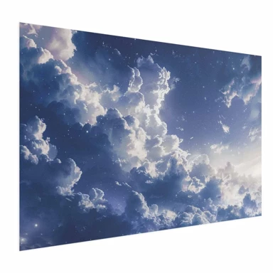 Plakat Zvjezdani oblaci i meko svjetlo nad kutkom neba, 60x40 cm