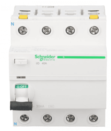 SCHNEIDER 4P 40A 0.03A diferencijalni prekidač tip AC iID A9Z11440