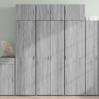 Visoka komoda boja hrasta 70x42 5x185 cm od konstruiranog drva , sivi hrast sonoma