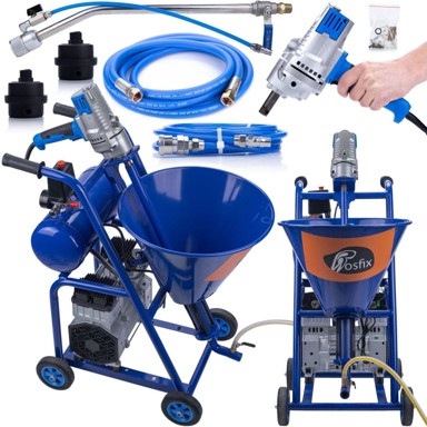 ROSFIX Stroj za žbukanje Blue Dragon BD41, 4100 W, 20 MPa, 15 l/min, 25 l