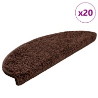 Otirači za stepenice 20 kom smeđi 65x21x4 cm