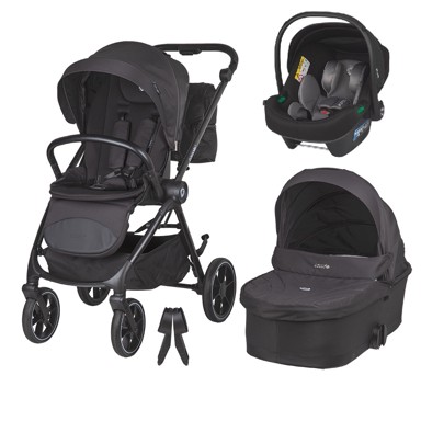 COCCOLLE Dječja kolica Serry 3u1 – jet crna