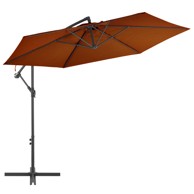 Konzolni suncobran s aluminijskim stupom terakota 300 cm