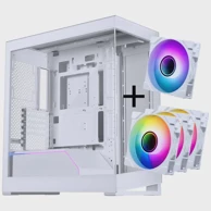 PHANTEKS Kućište NV5 MK2, ATX, kaljeno staklo, DRGB, bijela + 3 ventilatora