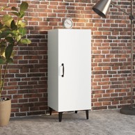 Komoda bijela 34,5 x 34 x 90 cm od konstruiranog drva