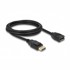 DELOCK DisplayPort produžni kabel 1 m 4K 60Hz, crni, model 80001