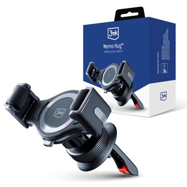 3MK Auto držač za mobitel, za ventilacijsku rešetku, crna