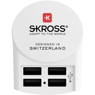 SKROSS Putni adapter, Euro USB punjač, 4xUSB-A