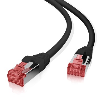 HELOS Patch kabel Cat.6 GHMT AWG 27/7, crni, 7,5 m