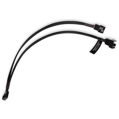 ALPHACOOL Kabel za računalni ventilator Y Splitter 4-pin to 2x 4-pin PWM 30cm, crno 18677