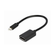 GEMBIRD Adapter USB-C (M) na DisplayPort (Ž) GEM-A-CM-DPF-02, 4K@60Hz, 15 cm, crni