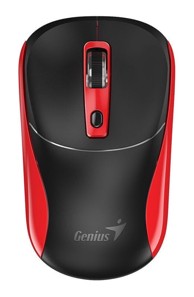 GENIUS Miš NX-7123, bežični, 1200 DPI, crno-crveni