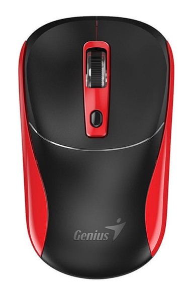 GENIUS Miš NX-7123, bežični, 1200 DPI, crno-crveni