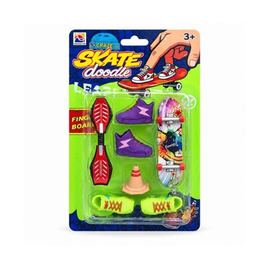 MINI FINGER SKATE Set, Doodle, 7 dijelova