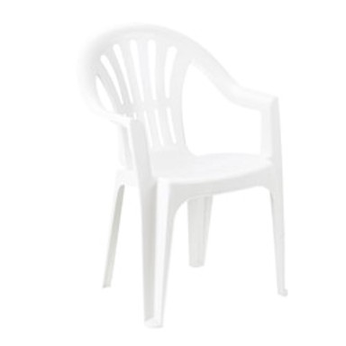 IPAE PROGARDEN Plastična stolica Kora bijela